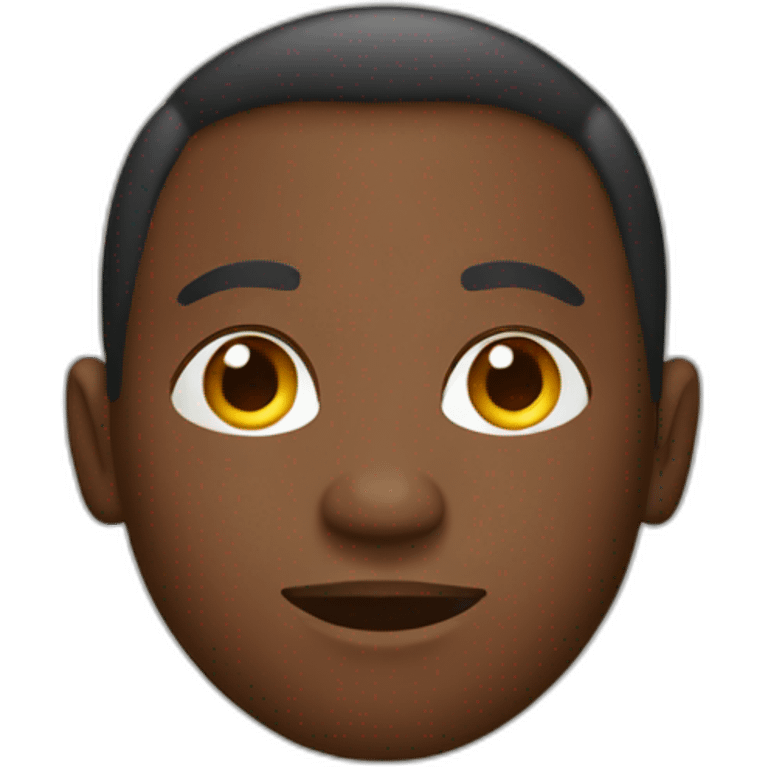 african man on corn row emoji