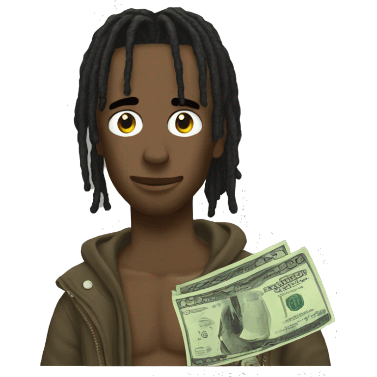 Travis Scott earning money emoji