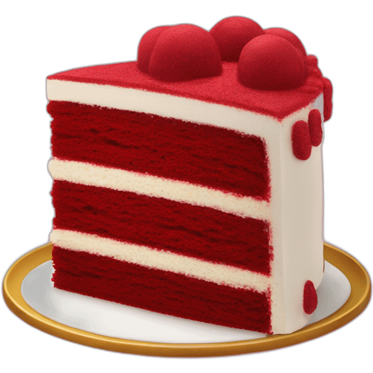 Red velvet cake  emoji