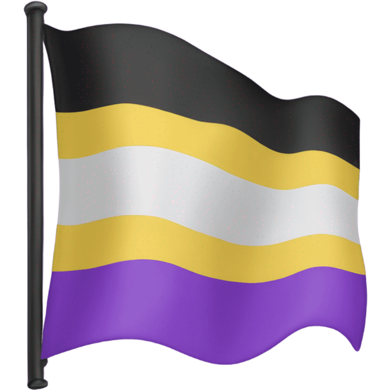 non-binary pride flag emoji