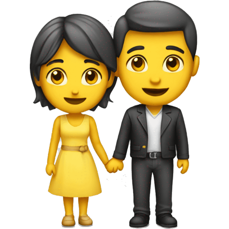 dating couple emoji yellow emoji