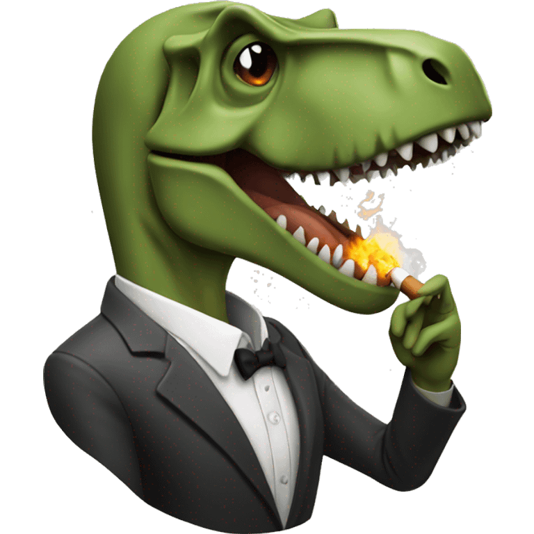 trex smoking emoji