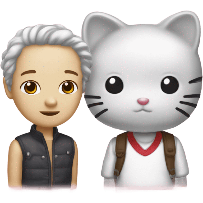 Hello Kitty And Dear Daniel Heads emoji