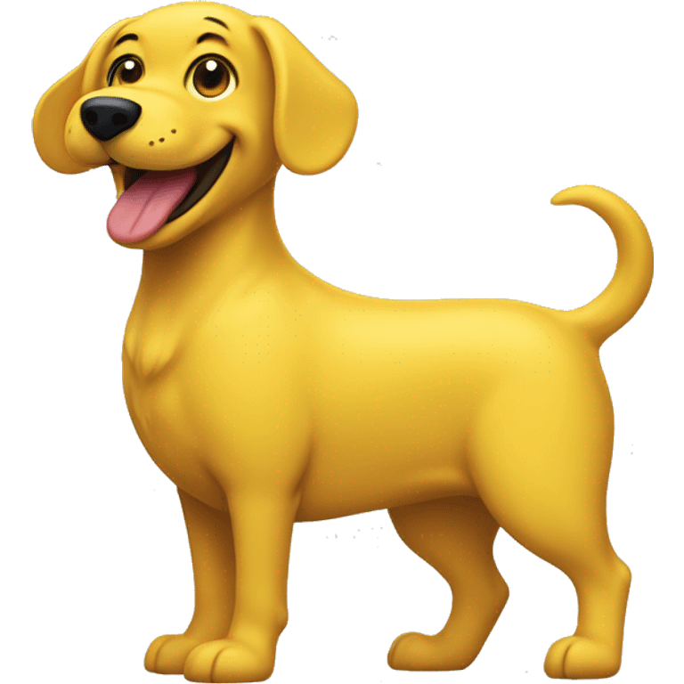 smiling yellow wobbledog emoji