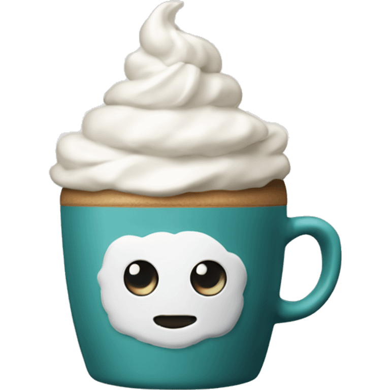 Coffee with whipped cream  emoji