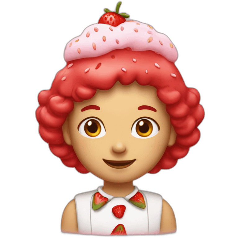 strawberry shortcake ginger emoji