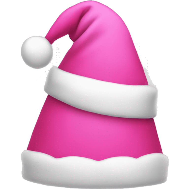 Pink Christmas hat emoji