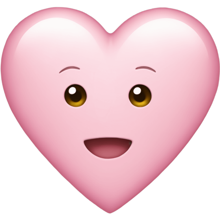 light pink heart  emoji