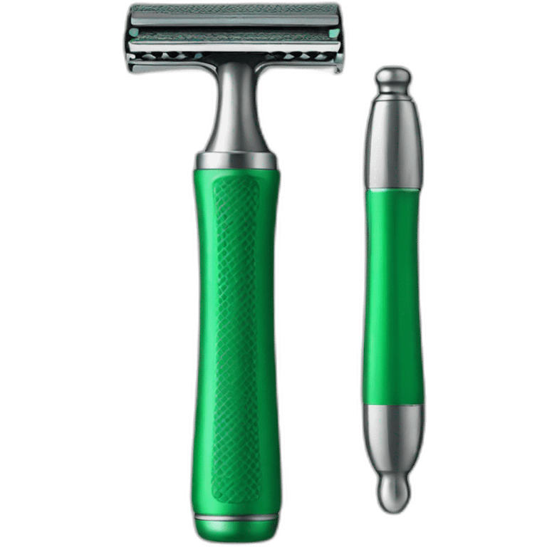 Green Safety razor emoji