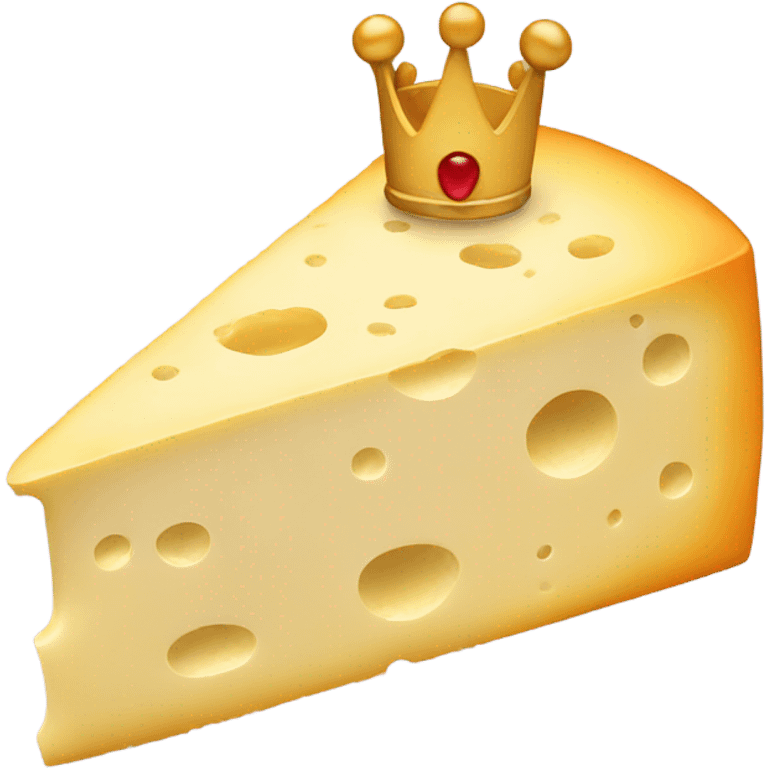 Cheese with crown emoji