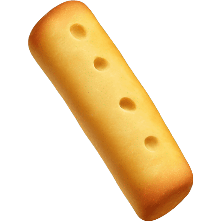 Cheese stick wrapped in Doug emoji