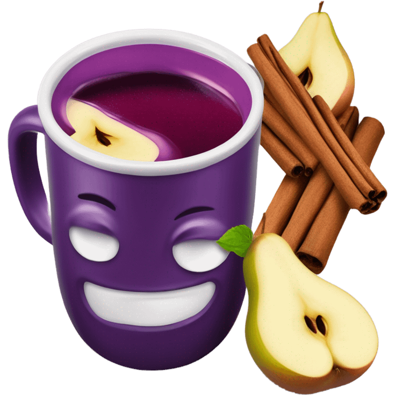 Mulled Blackberry pear juice emoji