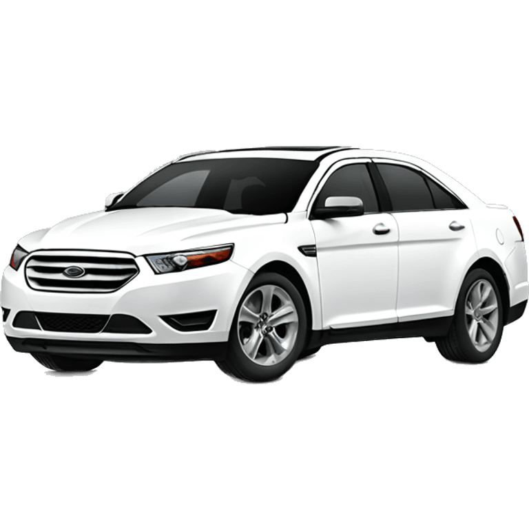 White Ford Taurus limited  emoji