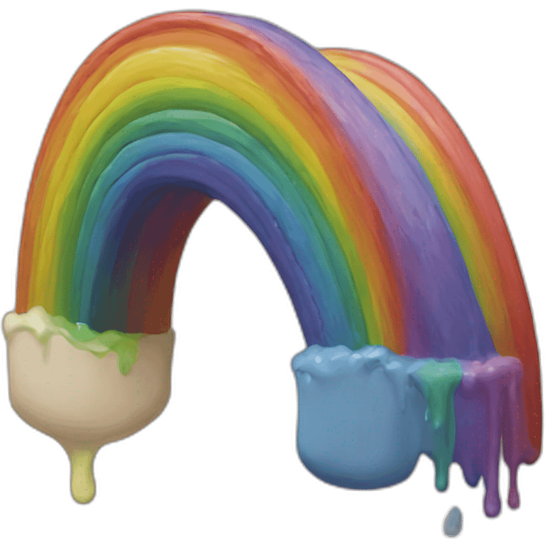 painting a rainbow emoji