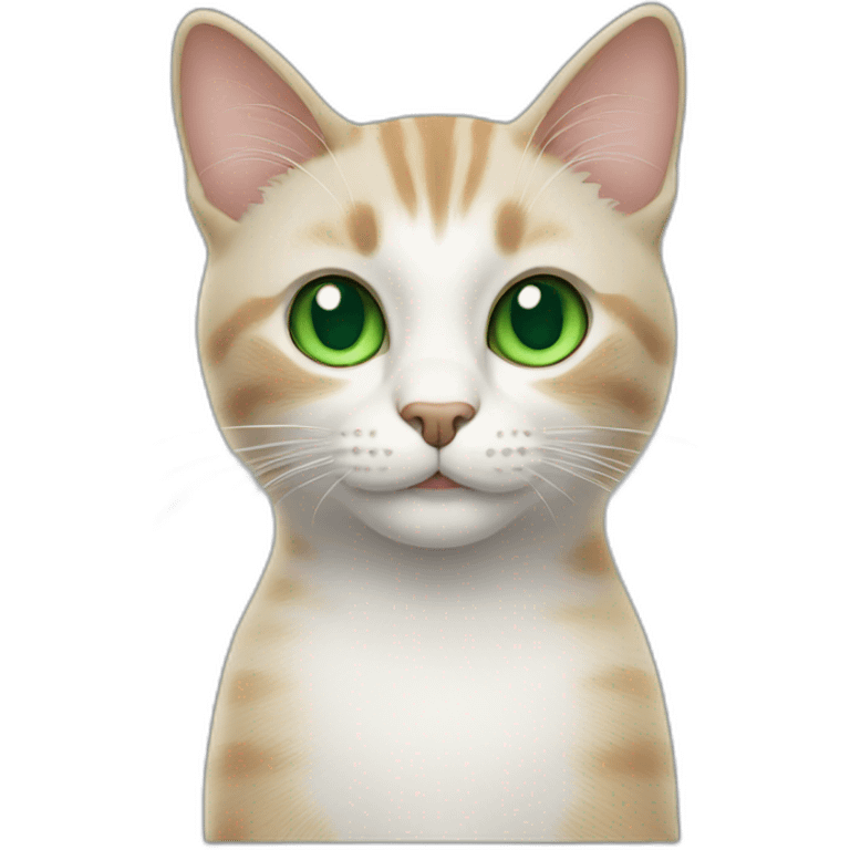 cat with green eyes thumbs up emoji