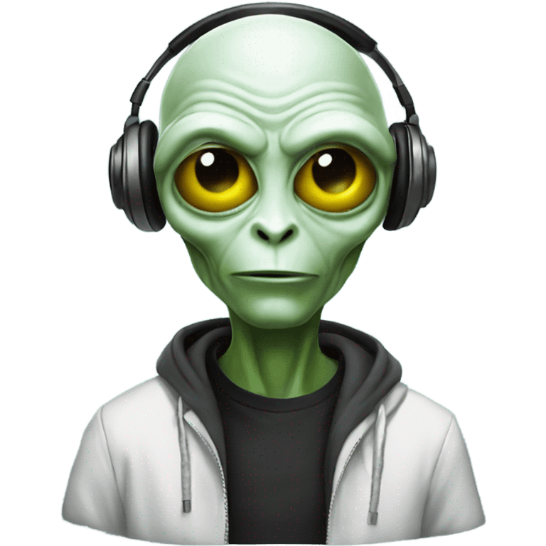 Alien dj emoji