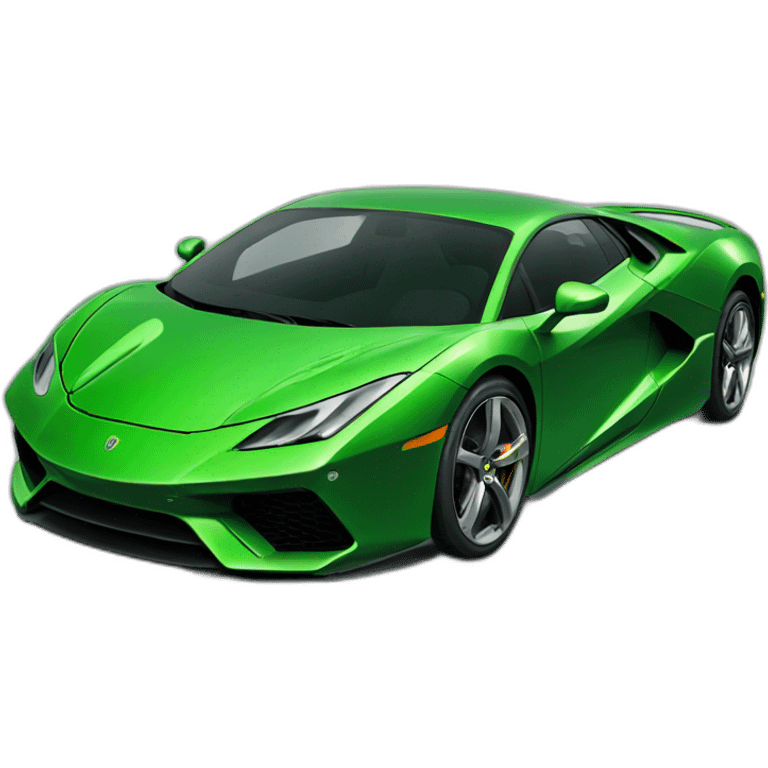 green supercar emoji