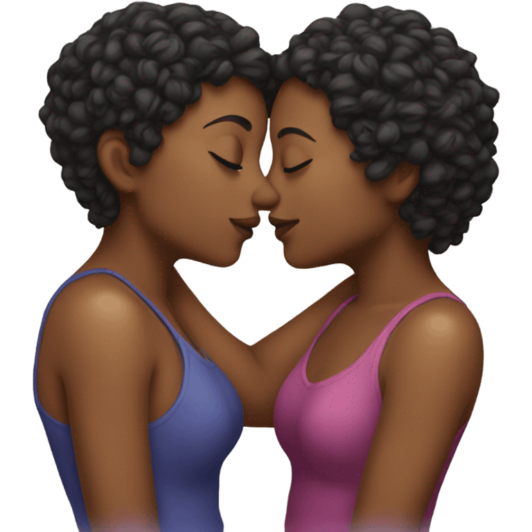 Lesbians kissing  emoji