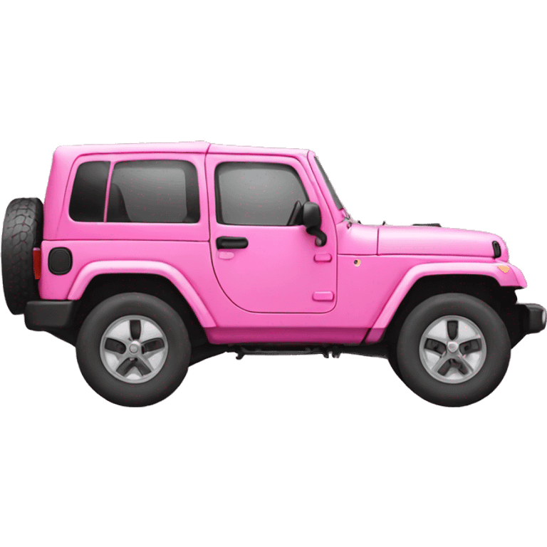 Pink jeep emoji