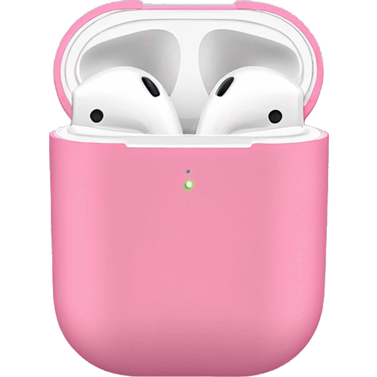 Pink AirPods with case emoji