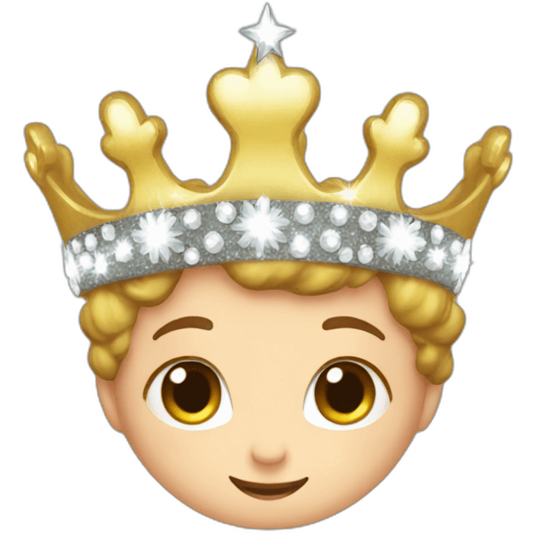 Sparkle crown emoji