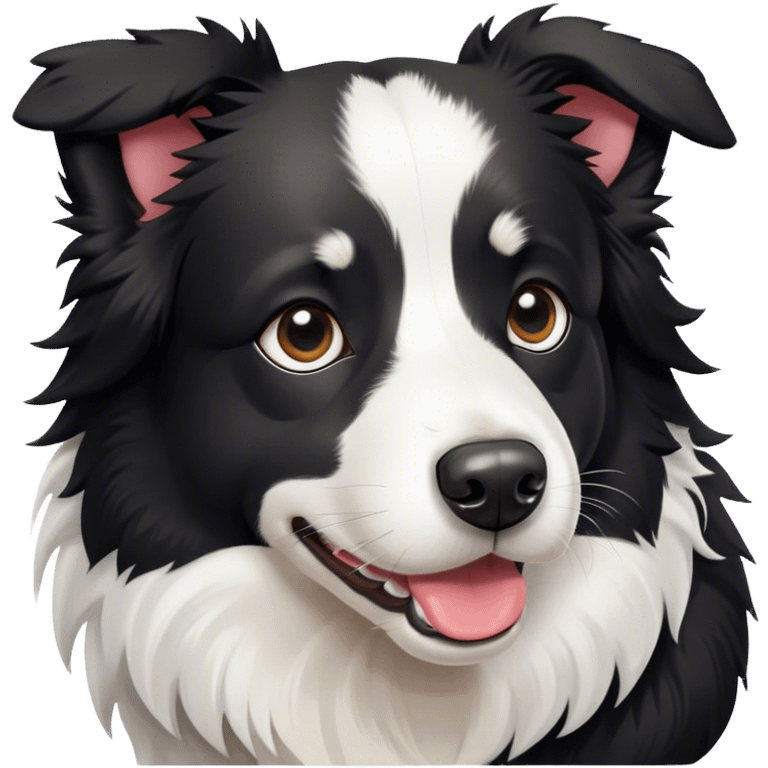 Border collie dog emoji