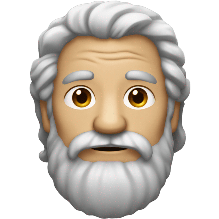 old man with grey sneezer beard and hair emoji