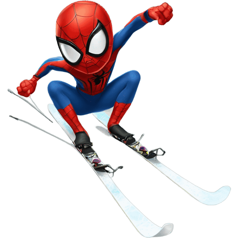 Spider-Man skiing emoji