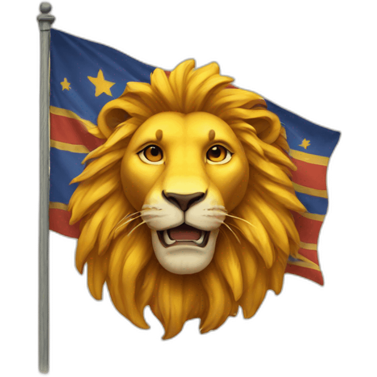 Lion and sun flag emoji