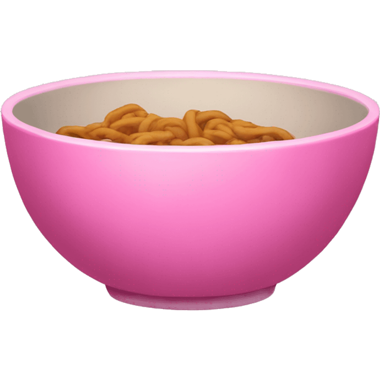 Pink bowl emoji