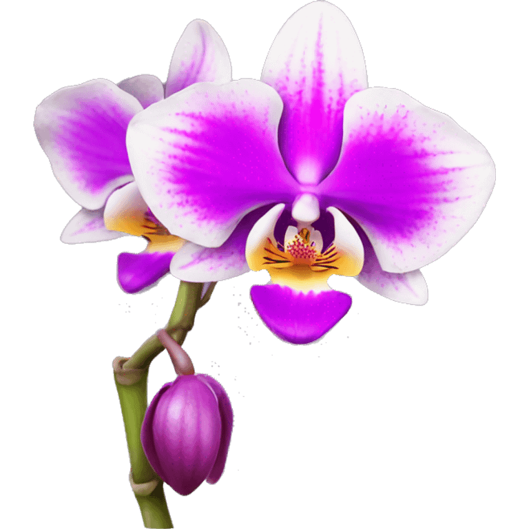 orchid flower emoji