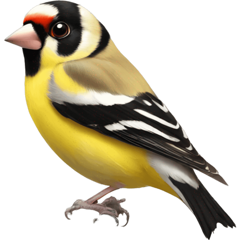 goldfinch big eyed emoji