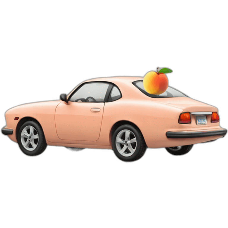 car+peach+money emoji