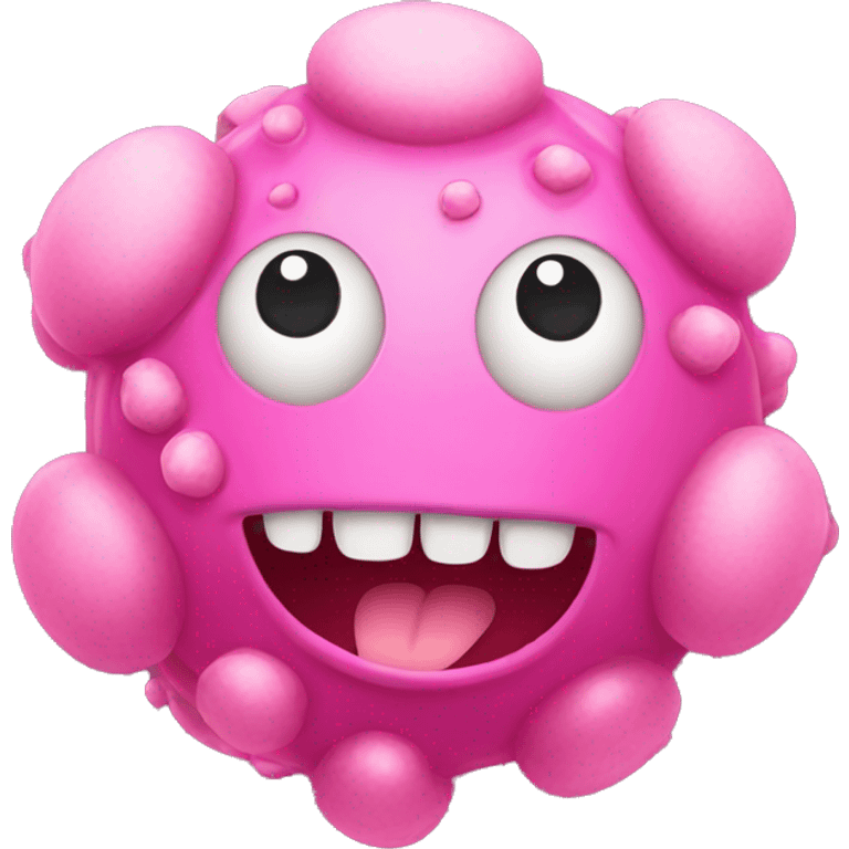 Cute pink Varicella zoster virus emoji