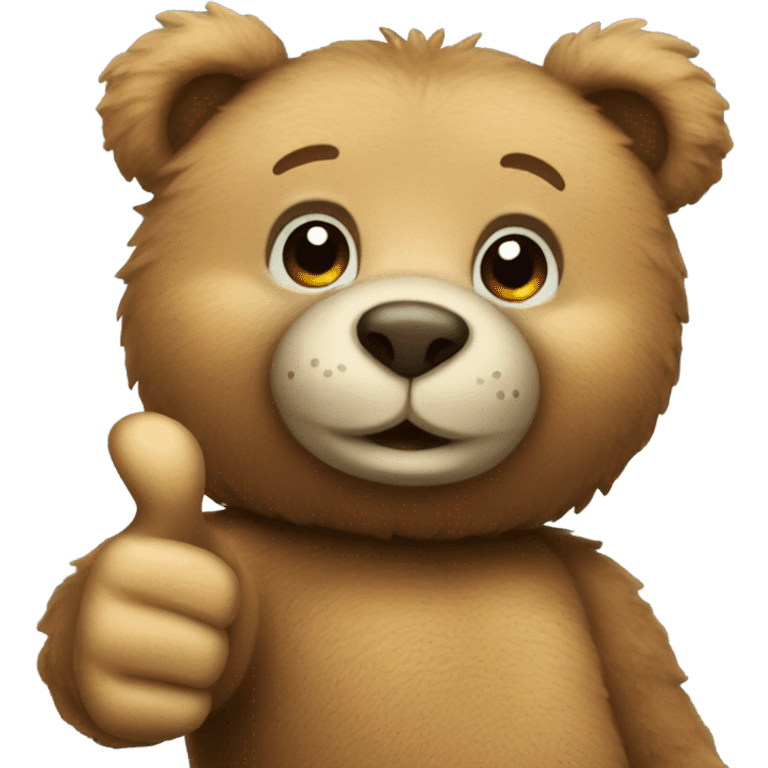 teddy bear thumbs up emoji