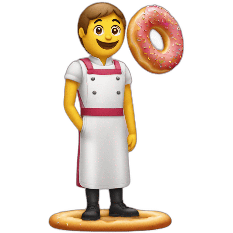 Concombre rentrant dans un donuts emoji