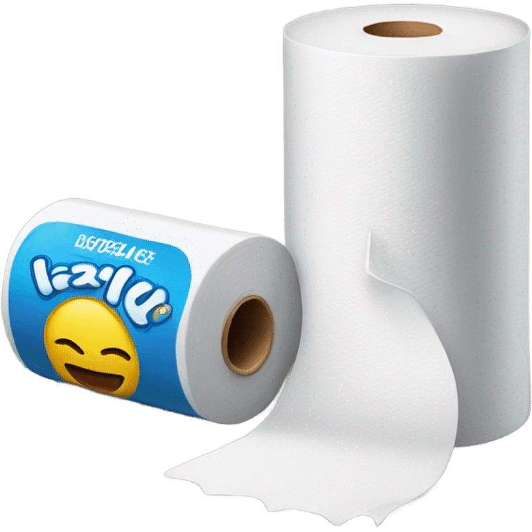 Lubricant and Toilet paper roll emoji