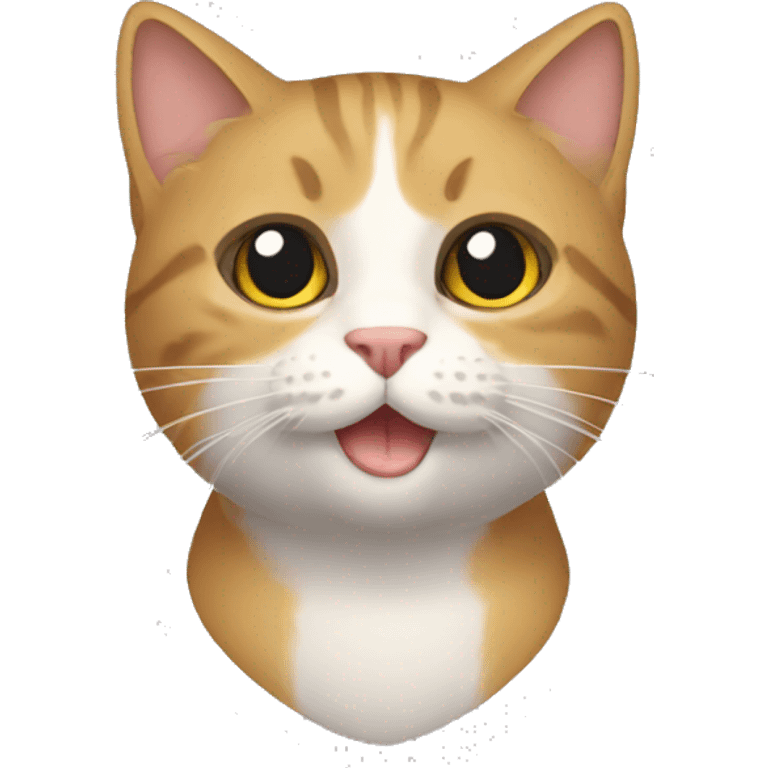 Gato na esteira emoji