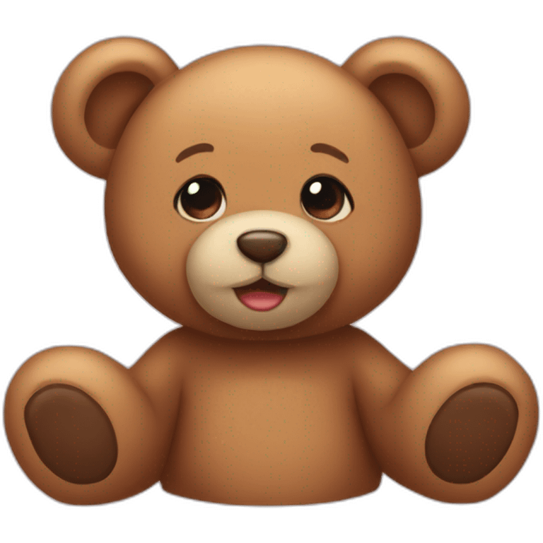 Teddy bear inlove emoji