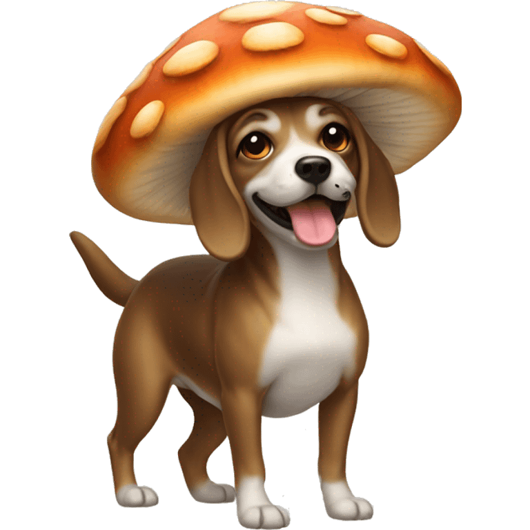 Mushroom dog emoji