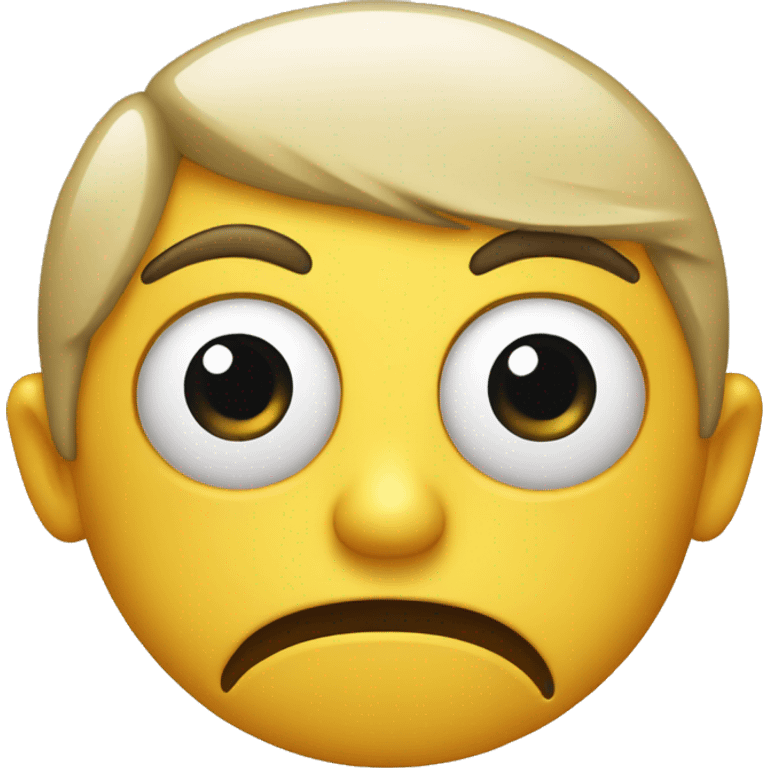 Disgusted face emoji