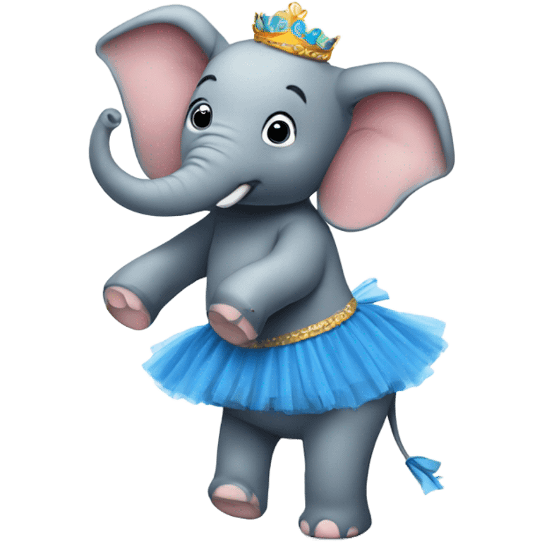 elephant wearing a tutu emoji