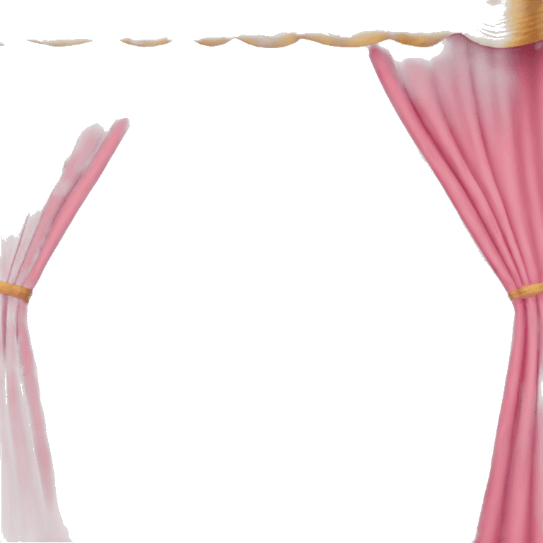 pink and gold curtains emoji