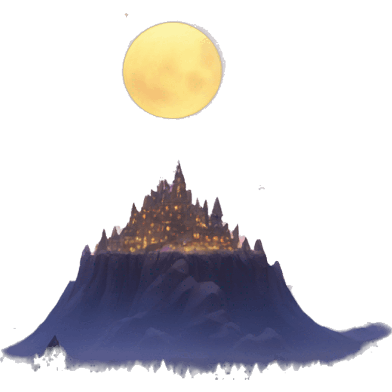 Magical night landscape emoji