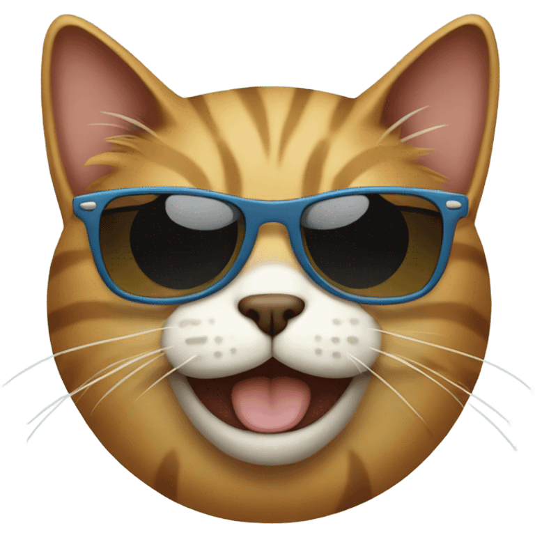 Cat with sunglasses emoji