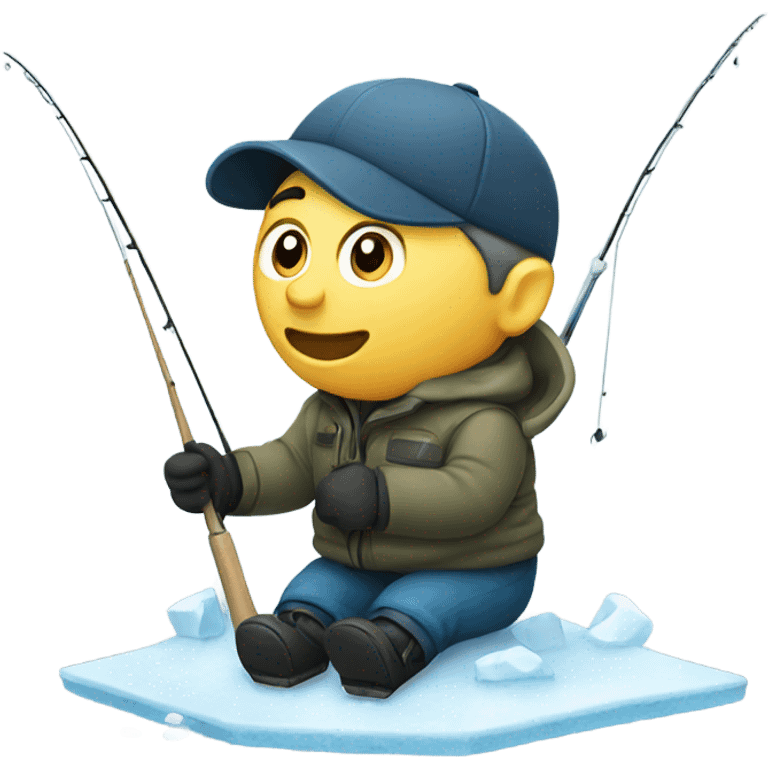 Ice fishing emoji