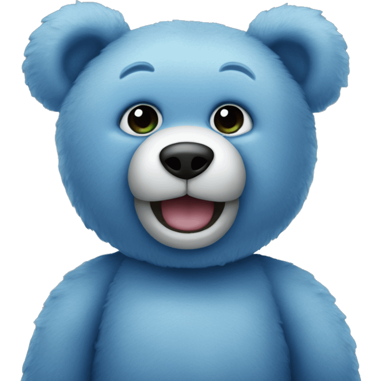 Blue teddy bear emoji