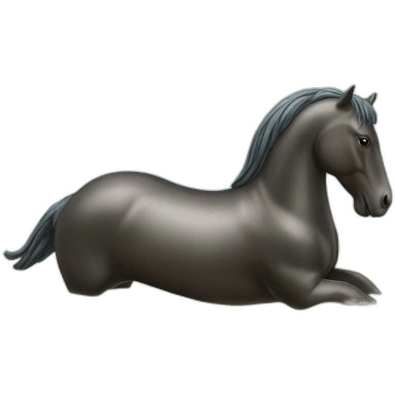 Cheval sur une baleine emoji