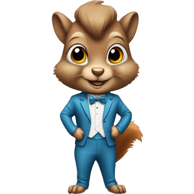 Squirrel in disco suit emoji