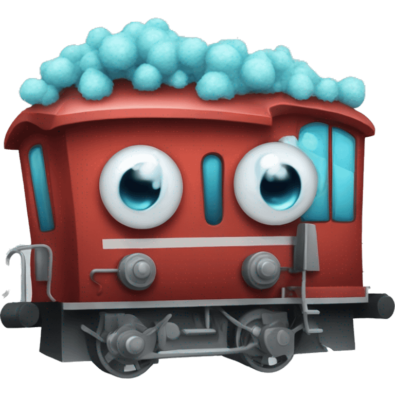 train flu virus illustration emoji